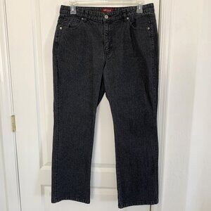 Vintage Lee Riveted Ultimate 5 Jeans Straight Leg Denim Black Size 18 S